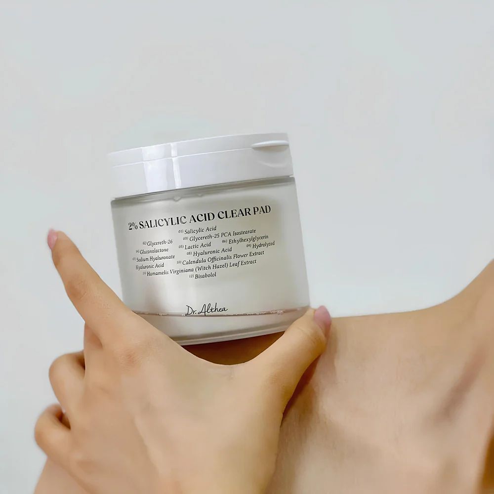 Dr. Althea 2% Salicylic Acid Clear Pad – Disques Exfoliants Anti-Imperfections (60 pièces)